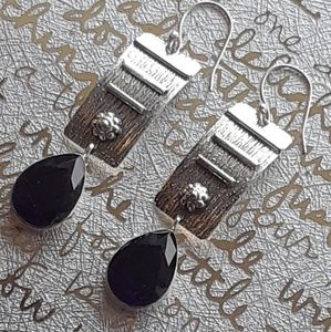 🍒New! Genuine Amethyst .925 <stamped> hooks